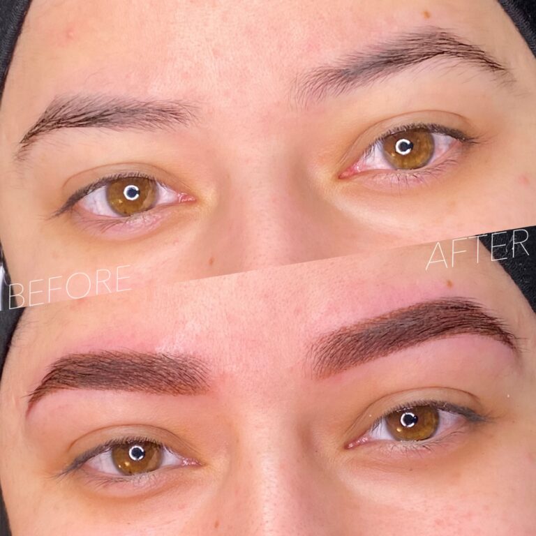 Before & After Permanent Eyebrow Makeup Dubai