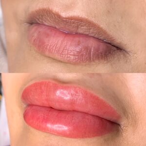 Before & After Lip blush Permanent Makeup Dubai Abu Dhabi