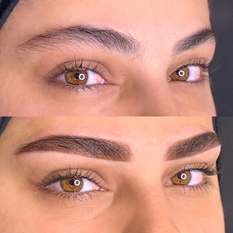 Before & After Powder Powdered Brows Dubai